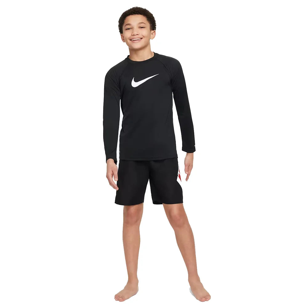 Nike Swim Boys Hydroguard Essential Big Kids Dri-FIT UV Long Sleeve Top
