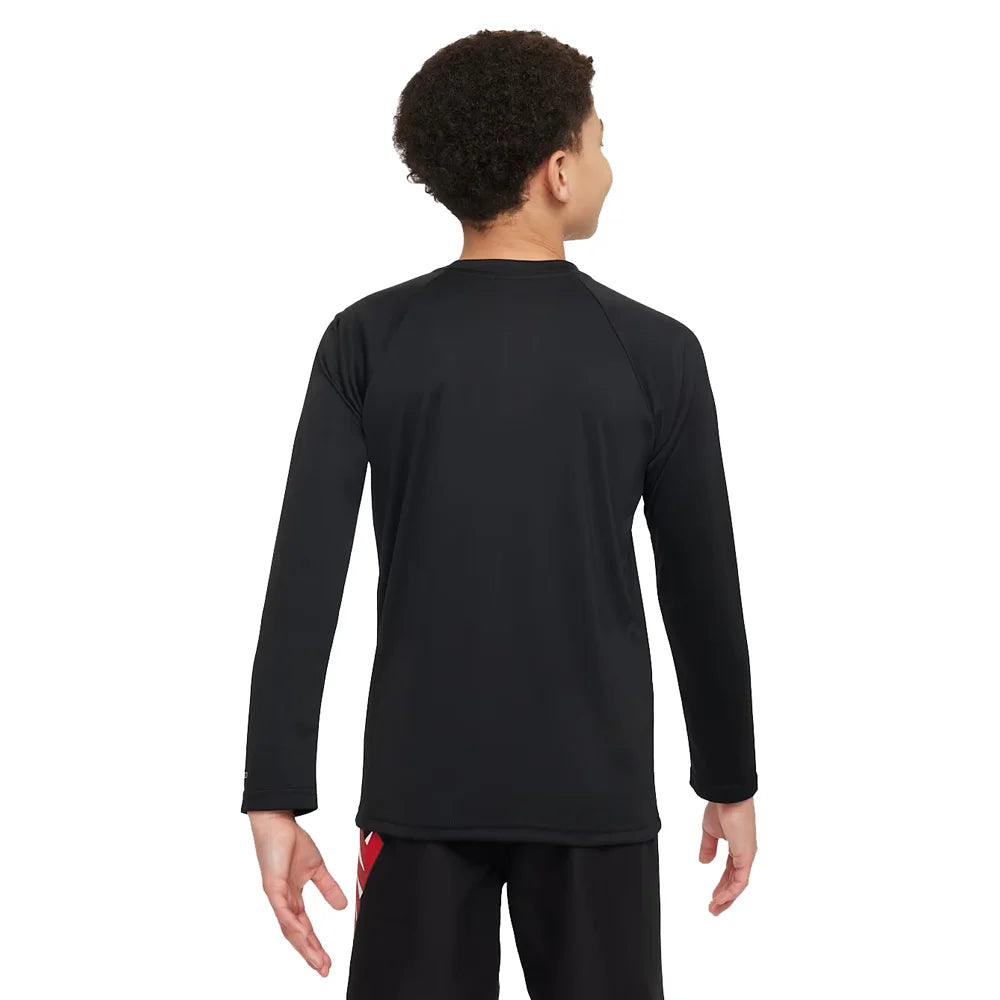 Nike Swim Boys Hydroguard Essential Big Kids Dri-FIT UV Long Sleeve Top