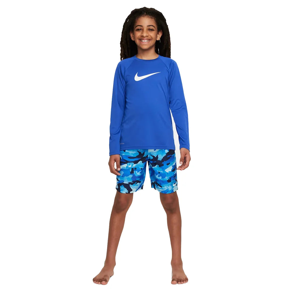 Nike Swim Boys Hydroguard Essential Big Kids Dri-FIT UV Long Sleeve Top