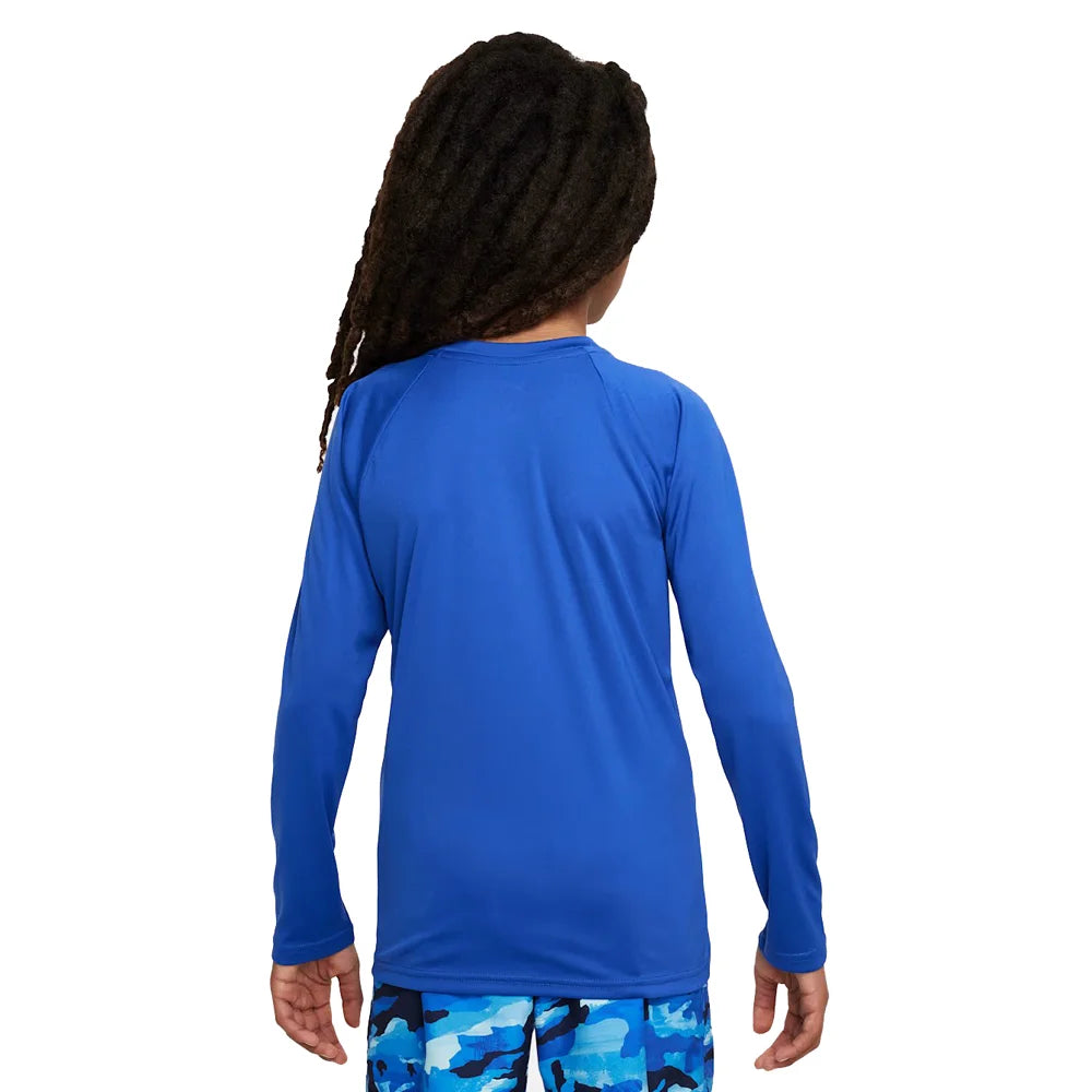 Nike Swim Boys Hydroguard Essential Big Kids Dri-FIT UV Long Sleeve Top