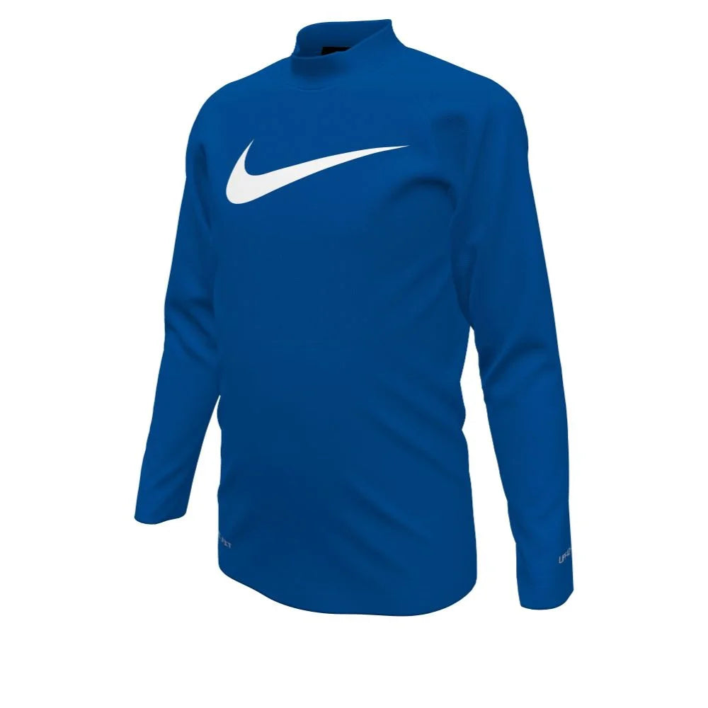 Nike Swim Boys Hydroguard Essential Little Kids Long Sleeve Top Blue