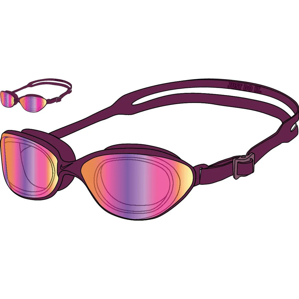 Nike Swim Expanse Mirrored Goggles  red  color
