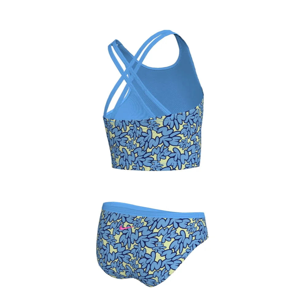 Nike Swim Girl's Bubble Script Spiderback Midkini Set