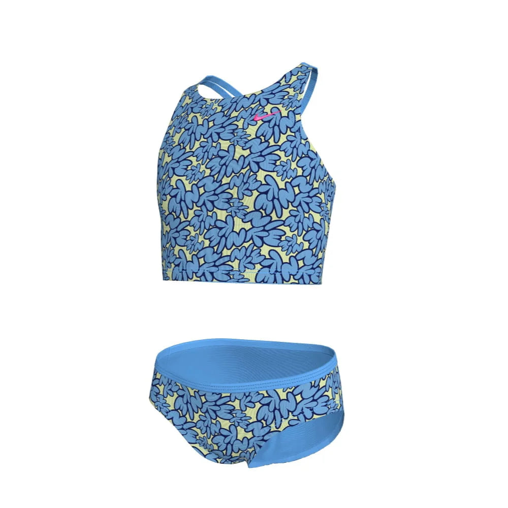 Nike Swim Girl's Bubble Script Spiderback Midkini Set