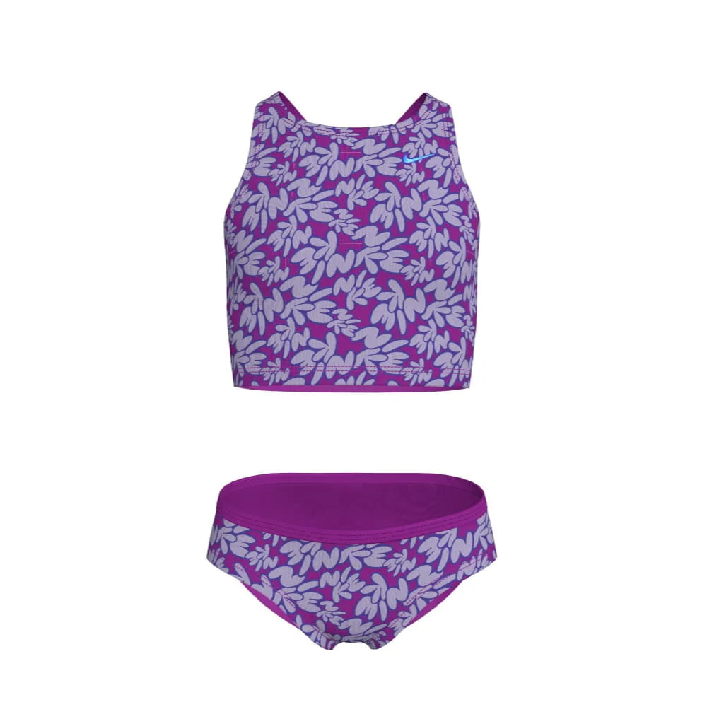 Nike Swim Girl's Bubble Script Spiderback Midkini Set