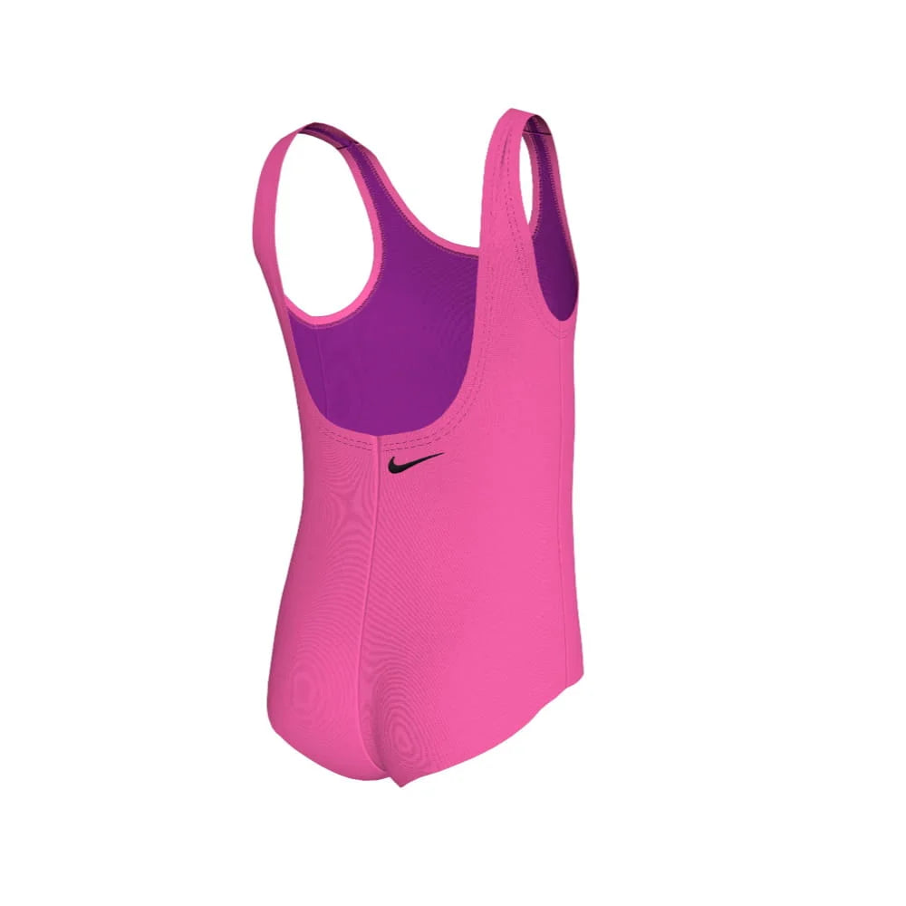 Nike Swim Girl's Bubble Script U-Back One Piece