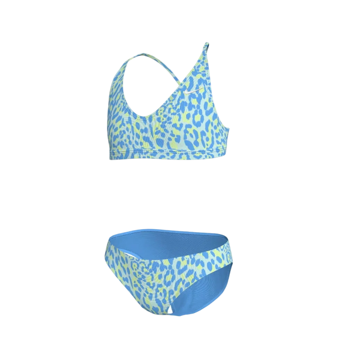 Nike Swim Girl's Wild Lace Up Bikini Set Blue color