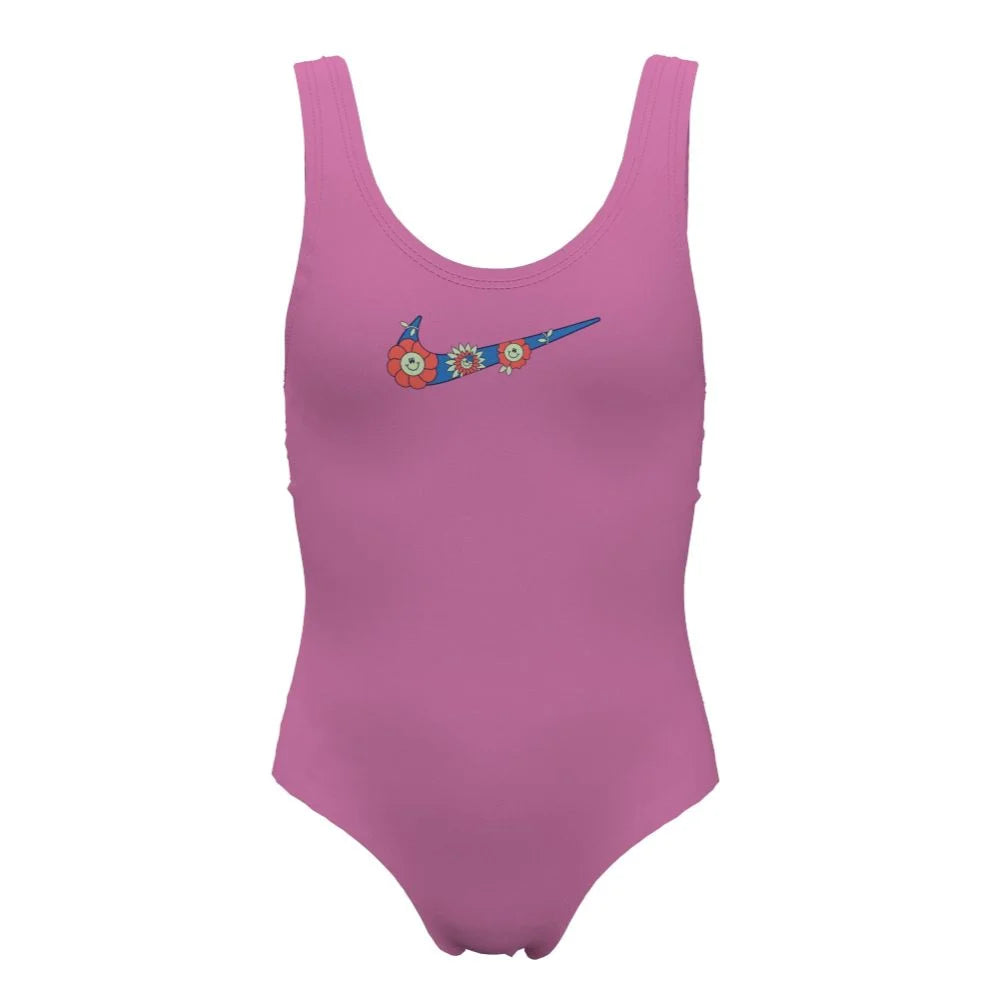 Nike Swim Girls Multi Logo U-Back One Piece