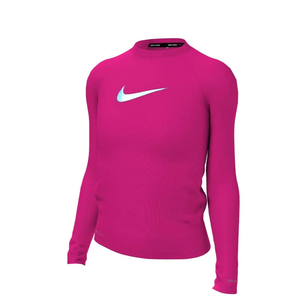 Nike Swim Girls Swoosh Long Sleeve Hydroguard