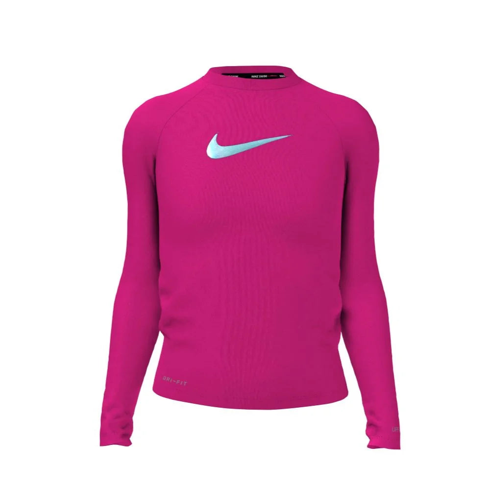 Nike Swim Girls Swoosh Long Sleeve Hydroguard