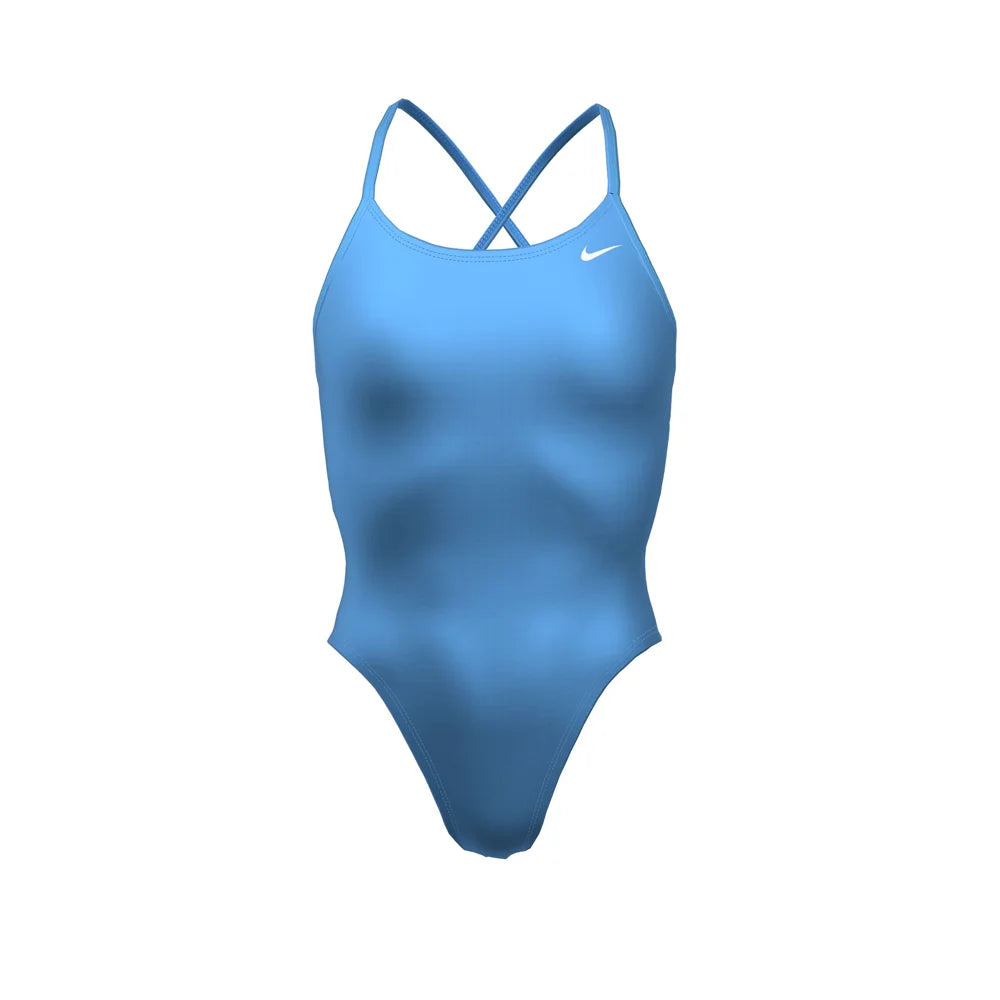 Nike Swim Women's Hydrastrong Solid Lace Up Tie Back One Piece