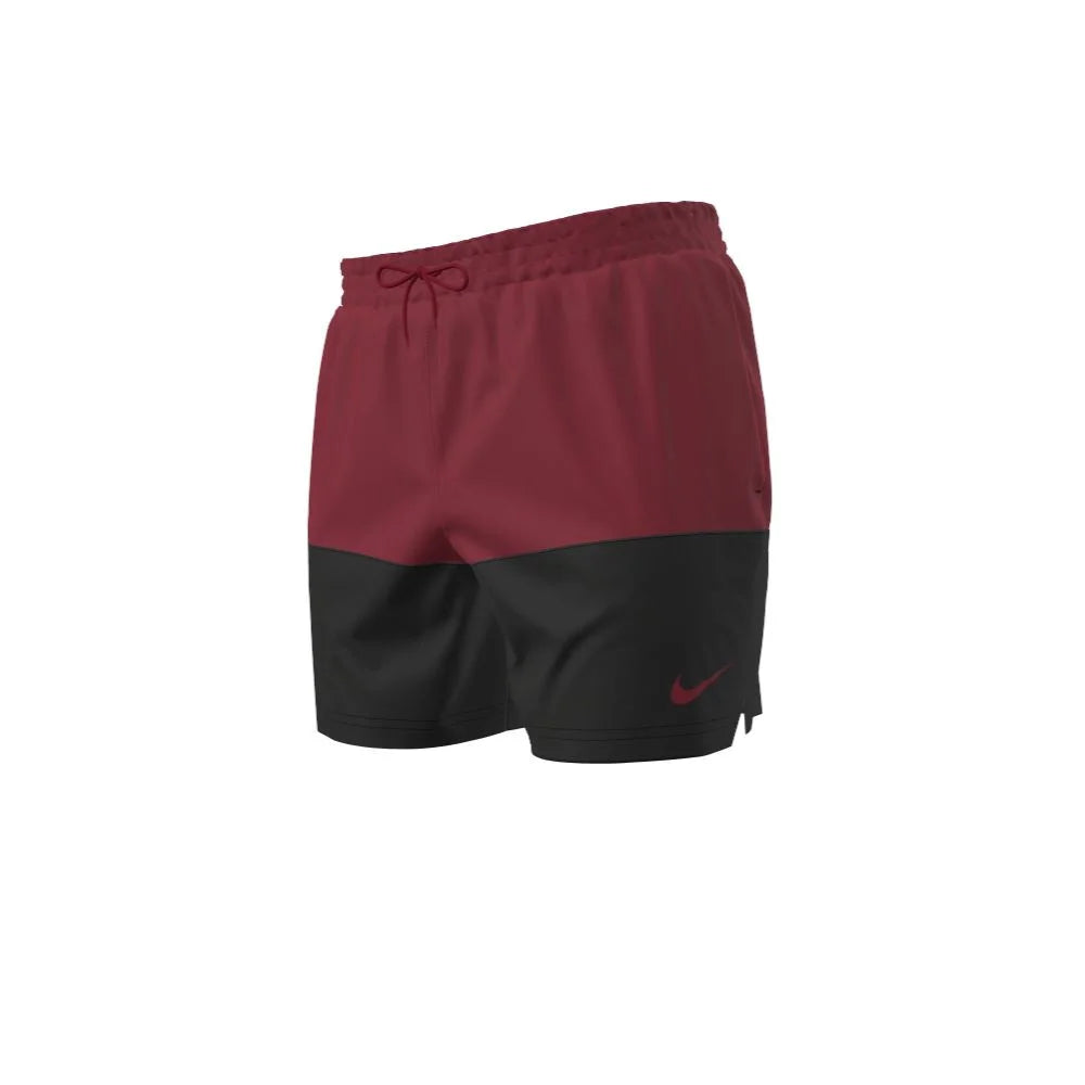 Nike Swim Men's 5 Brief-lined Volley Short red color