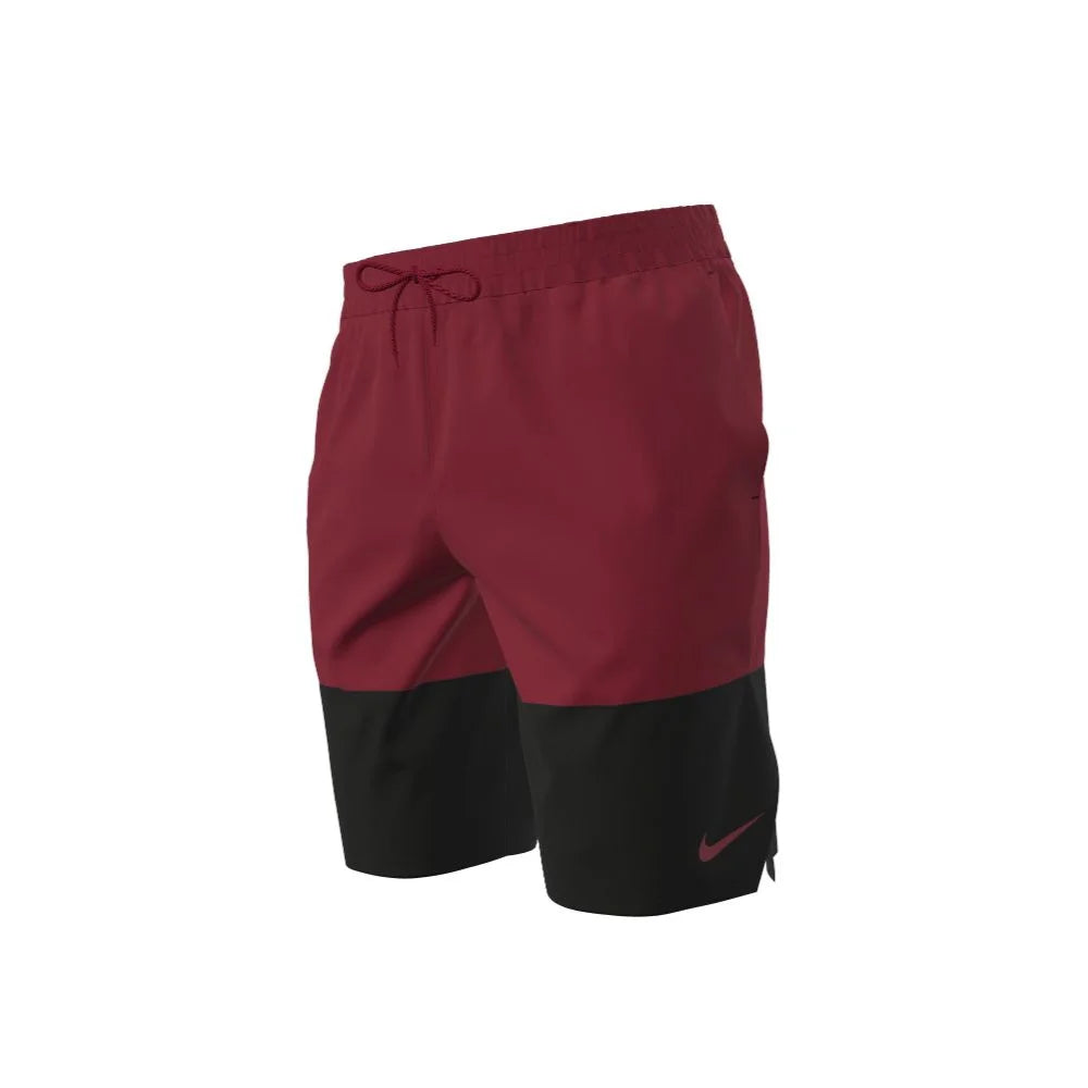 Nike Swim Men's 9 Brief-lined Volley Short red color