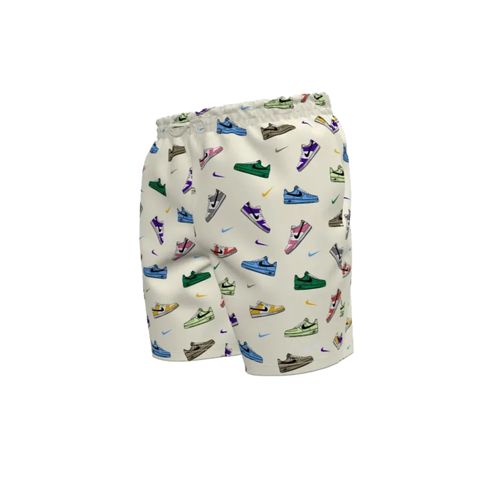 Nike Swim Men's Breaker 7 Brief-Lined Volley Short white color