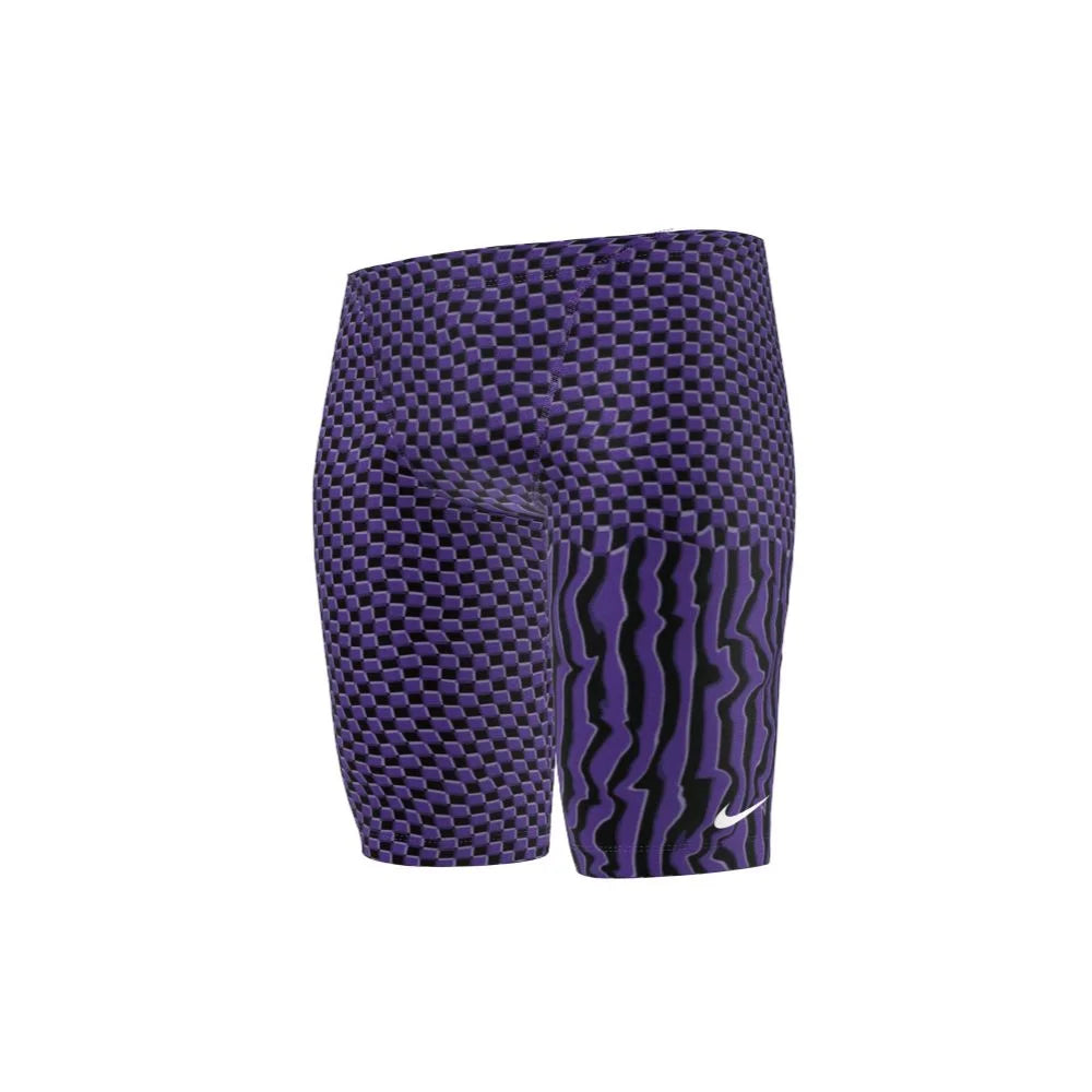 Nike Swim Men's Drippy Check Jammer purple color