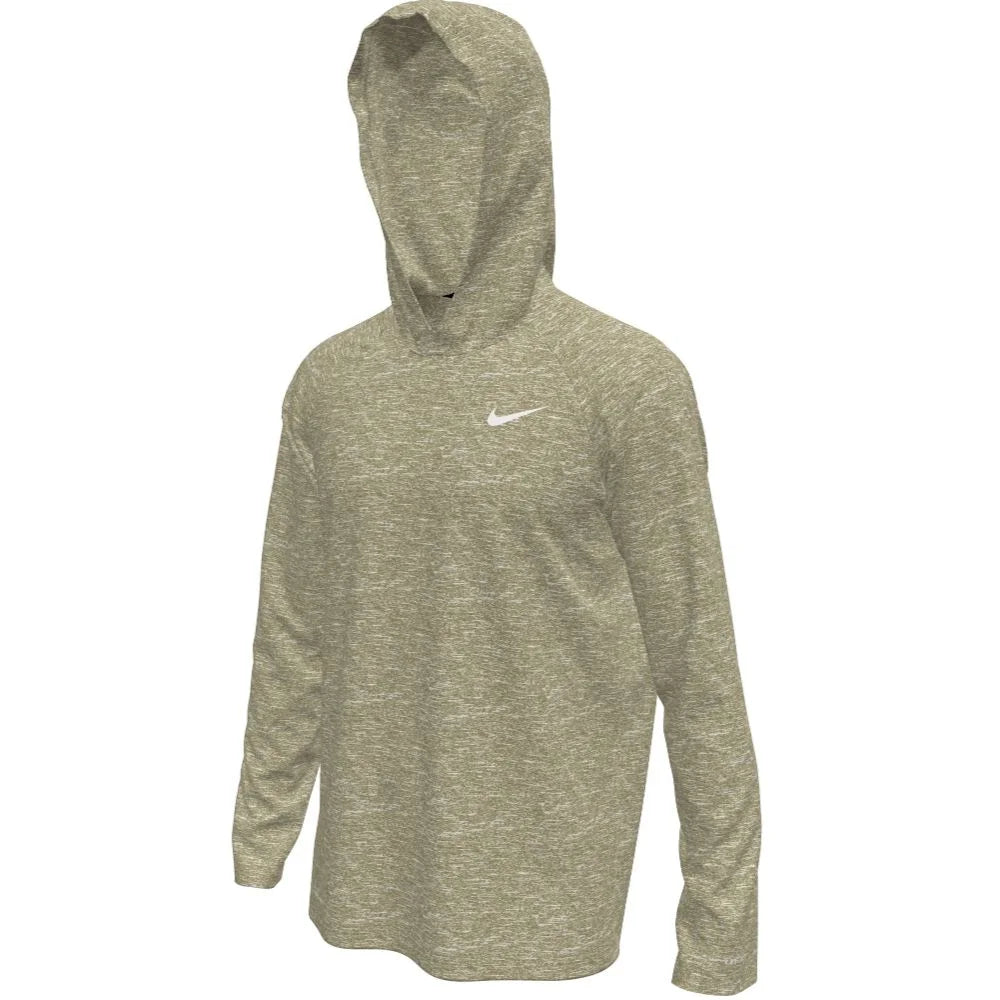 Nike Swim Men's Hydroguard Essential Dri-FIT UV Long Sleeve Hooded Top khaki