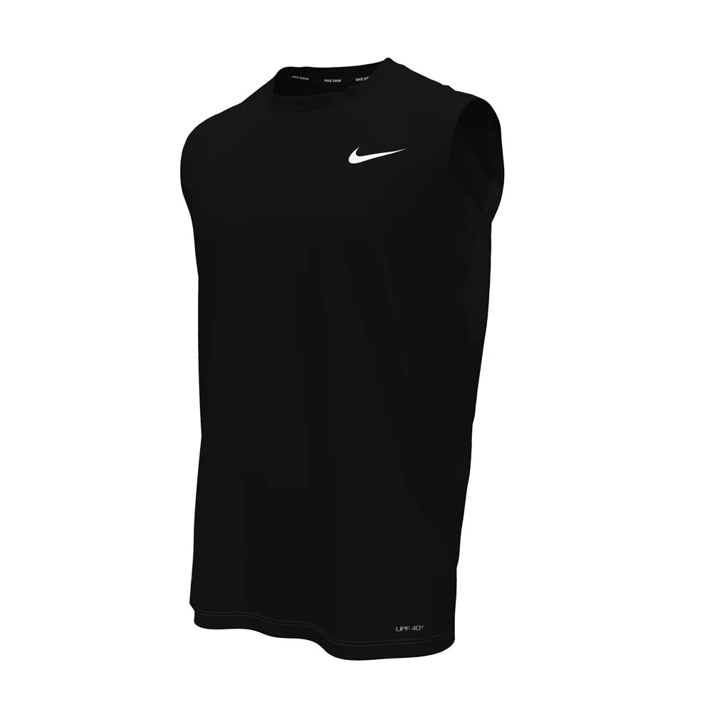 Nike Swim Men's Hydroguard Essential Sleeveless Top (Big & Tall) black color