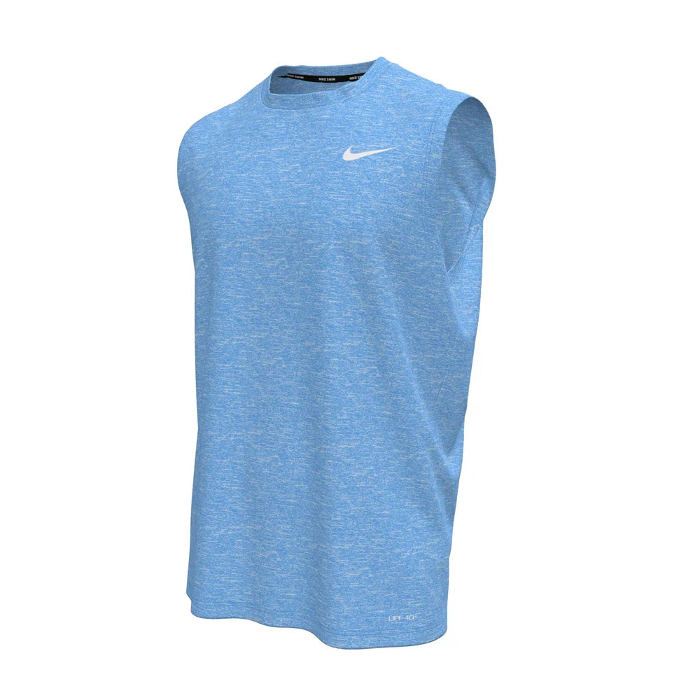 Nike Swim Men's Hydroguard Essential Sleeveless Top Blue Color