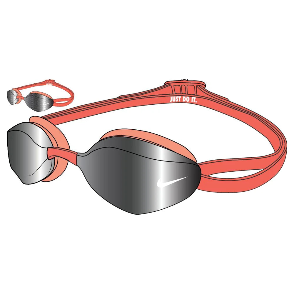Nike Swim Vapor Mirrored Goggles Orange Color 