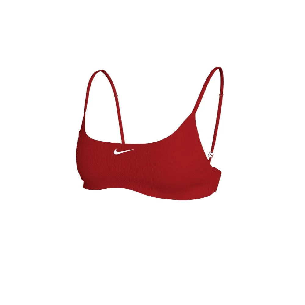 Nike Swim Women's Essential Bralette Bikini Top Red