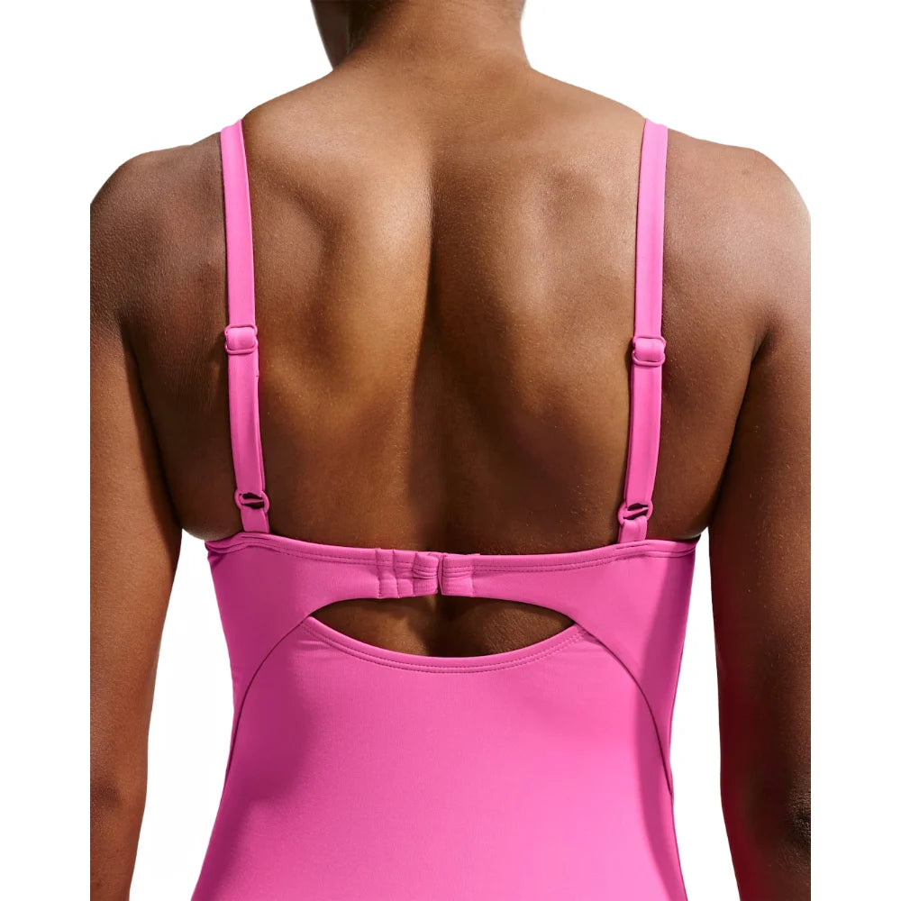 Nike Swim Women's  Essential V-Neck One Piece