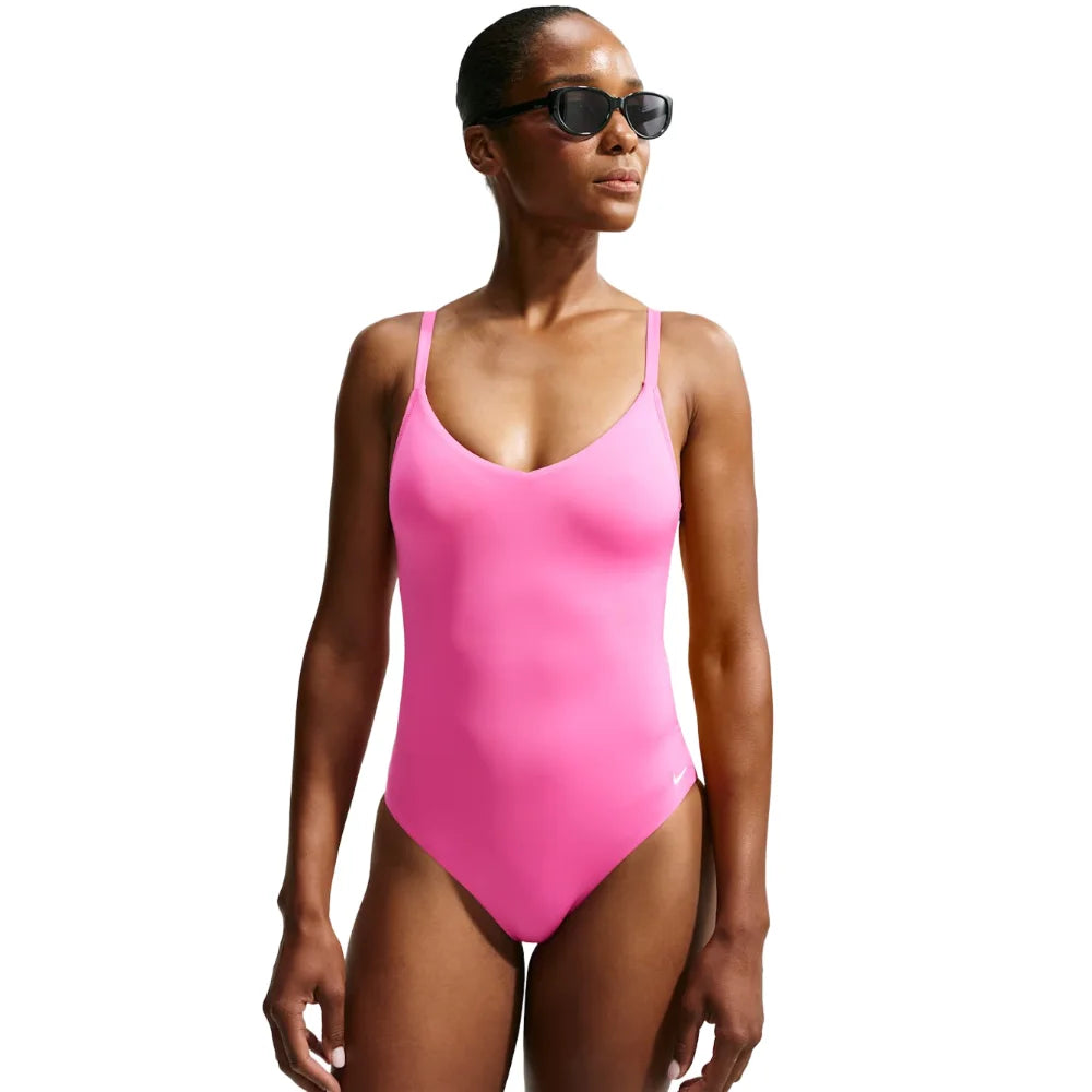 Nike Swim Women's  Essential V-Neck One Piece