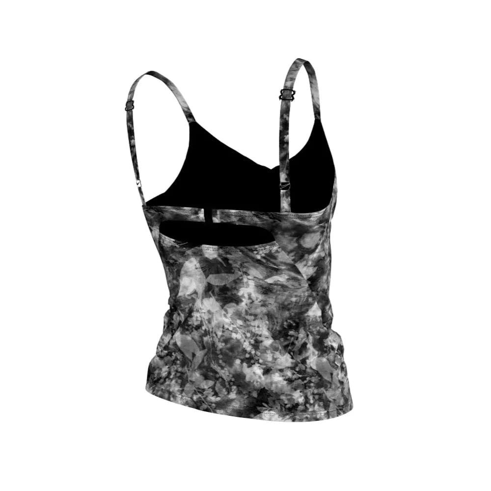 Nike Swim Women's Floral Tie Dye V-Neck Tankini