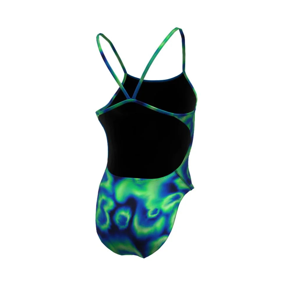 Nike Swim Women's HydraStrong Digi Haze Cutout One Piece