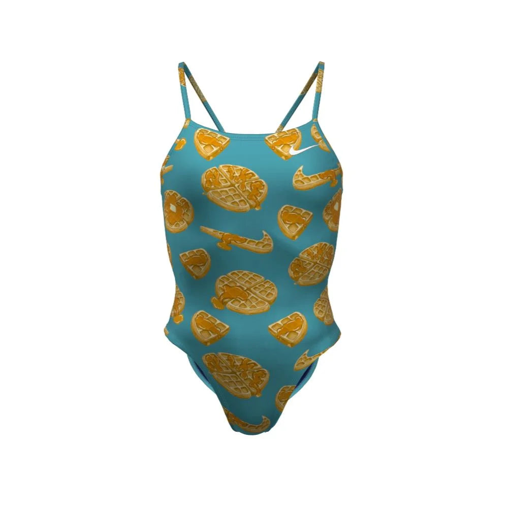 Nike Swim Women's  HydraStrong Multi Print Cutout One Piece