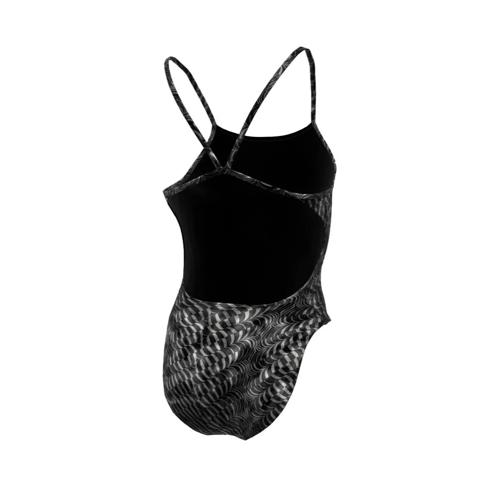 Nike Swim Women's HydraStrong Pool Lanes Cutout One Piece
