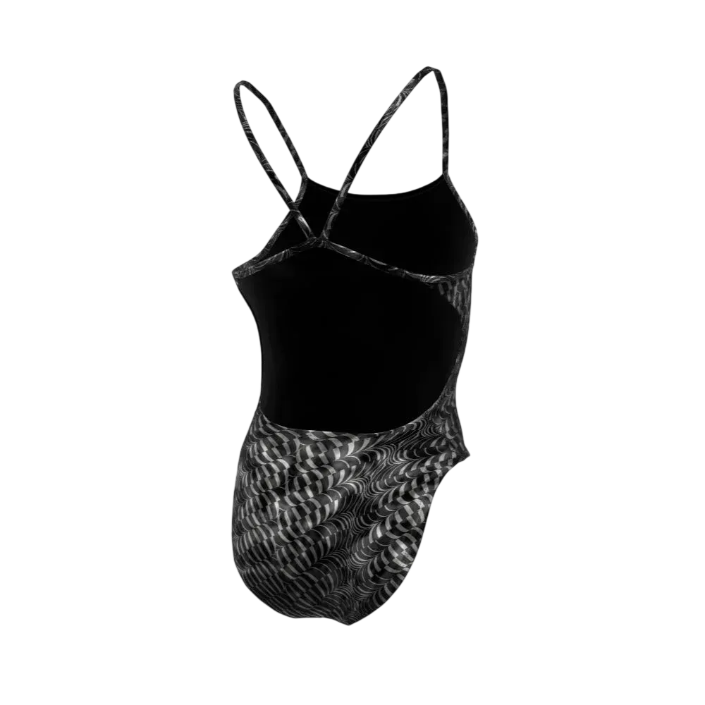 Nike Swim Women's HydraStrong Pool Lanes Cutout One Piece