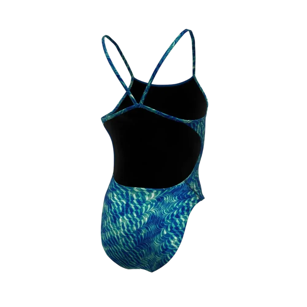 Nike Swim Women's HydraStrong Pool Lanes Cutout One Piece