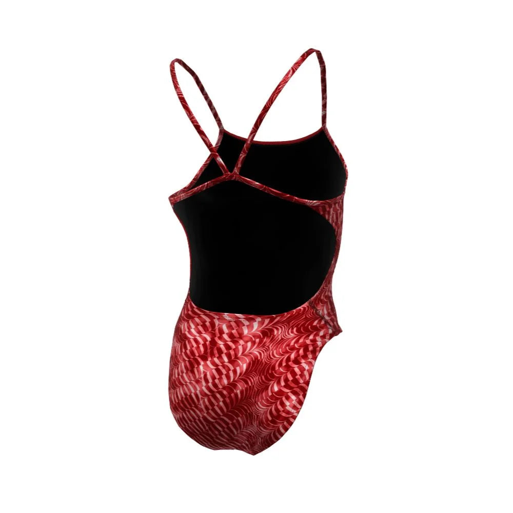 Nike Swim Women's HydraStrong Pool Lanes Cutout One Piece