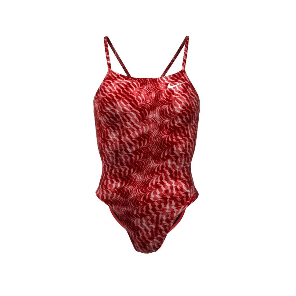 Nike Swim Women's HydraStrong Pool Lanes Cutout One Piece