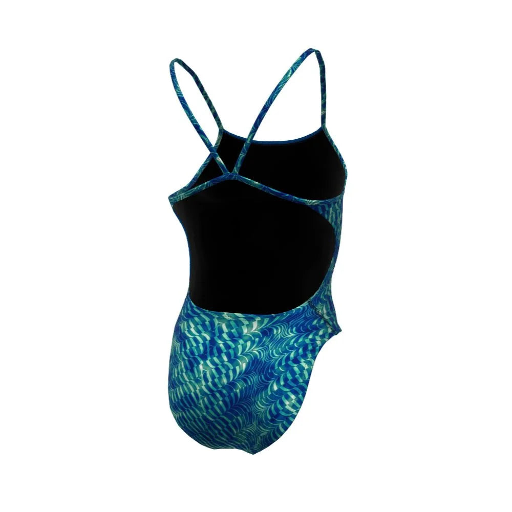 Nike Swim Women's HydraStrong Pool Lanes Cutout One Piece