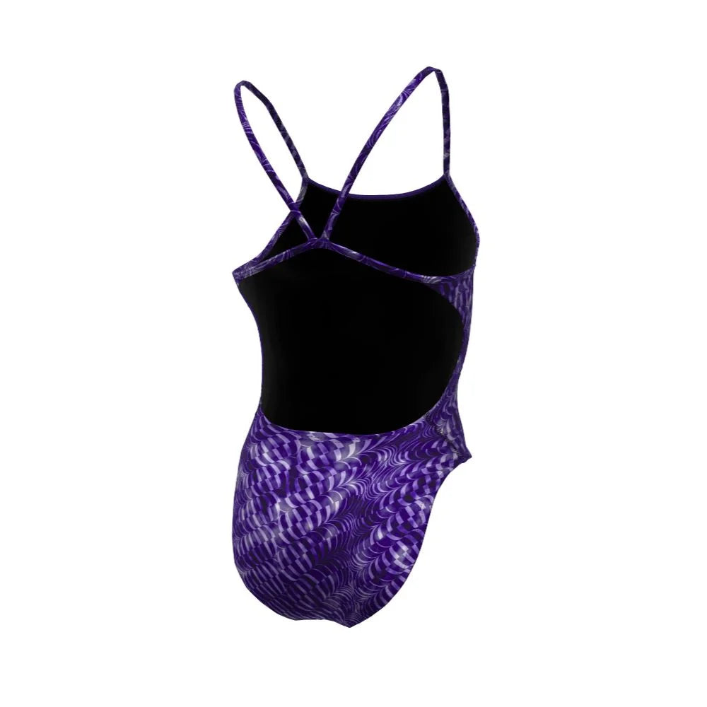Nike Swim Women's HydraStrong Pool Lanes Cutout One Piece