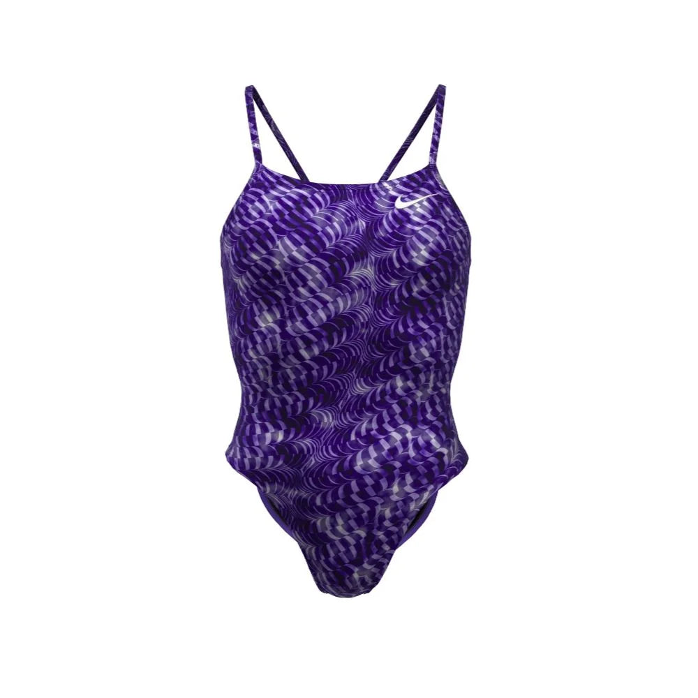 Nike Swim Women's HydraStrong Pool Lanes Cutout One Piece