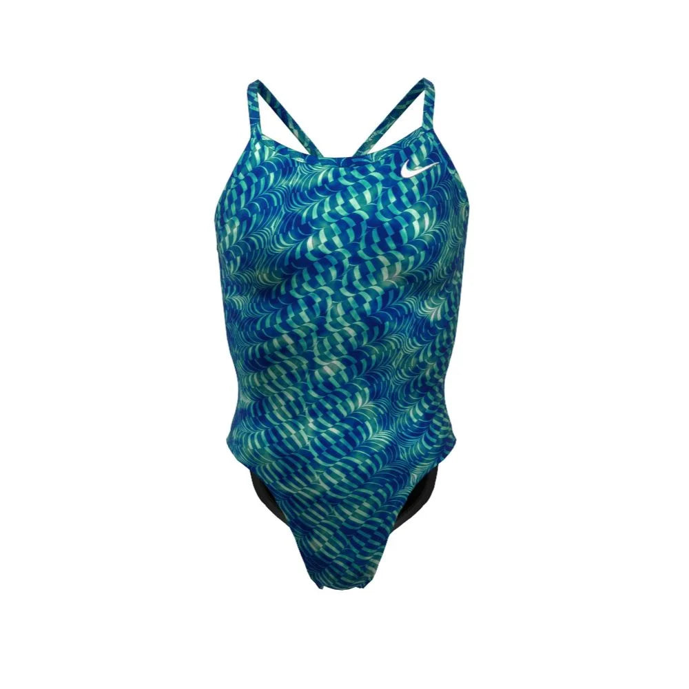 Nike Swim Women's HydraStrong Pool Lanes Racerback One Piece