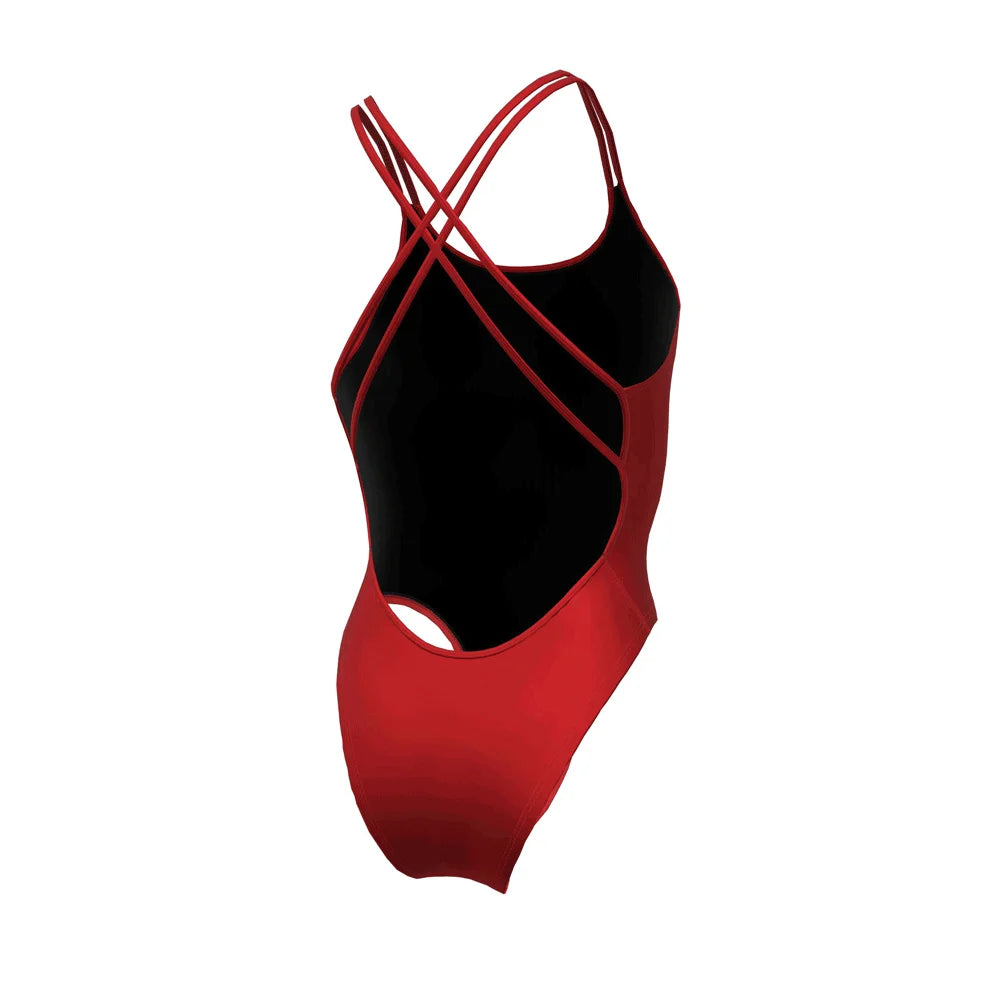 Nike Swim Women's HydraStrong Solid Spiderback One Piece