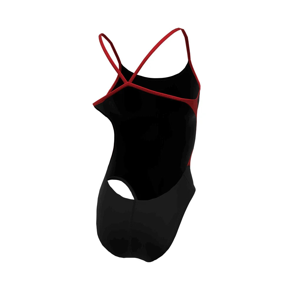 Nike Swim Women's HydraStrong Vex Colorblock Cutout One Piece