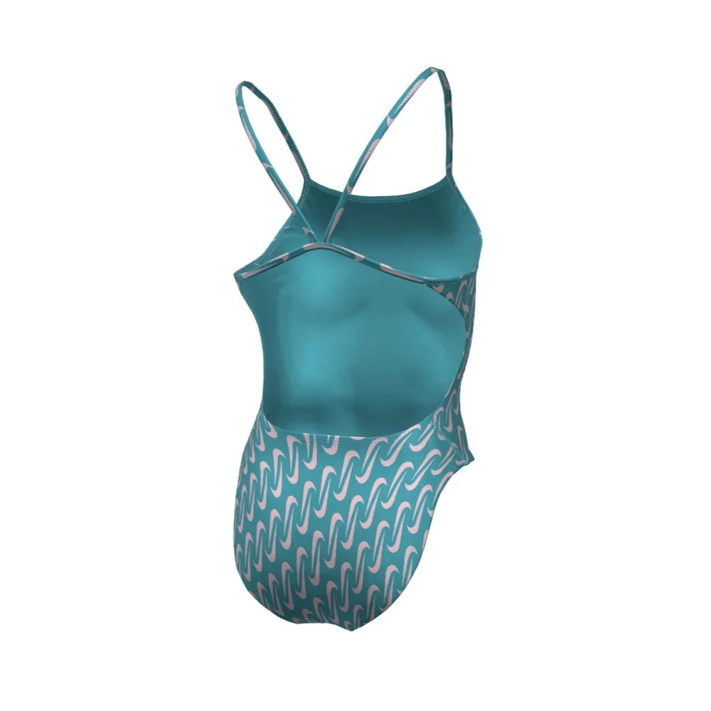 Nike Swim Women's Hydrastrong Multi Print Cutout One Piece