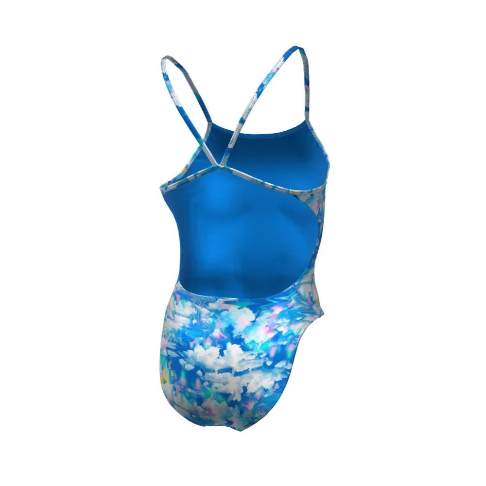 Nike Swim Women's Hydrastrong Multi Print Cutout One Piece