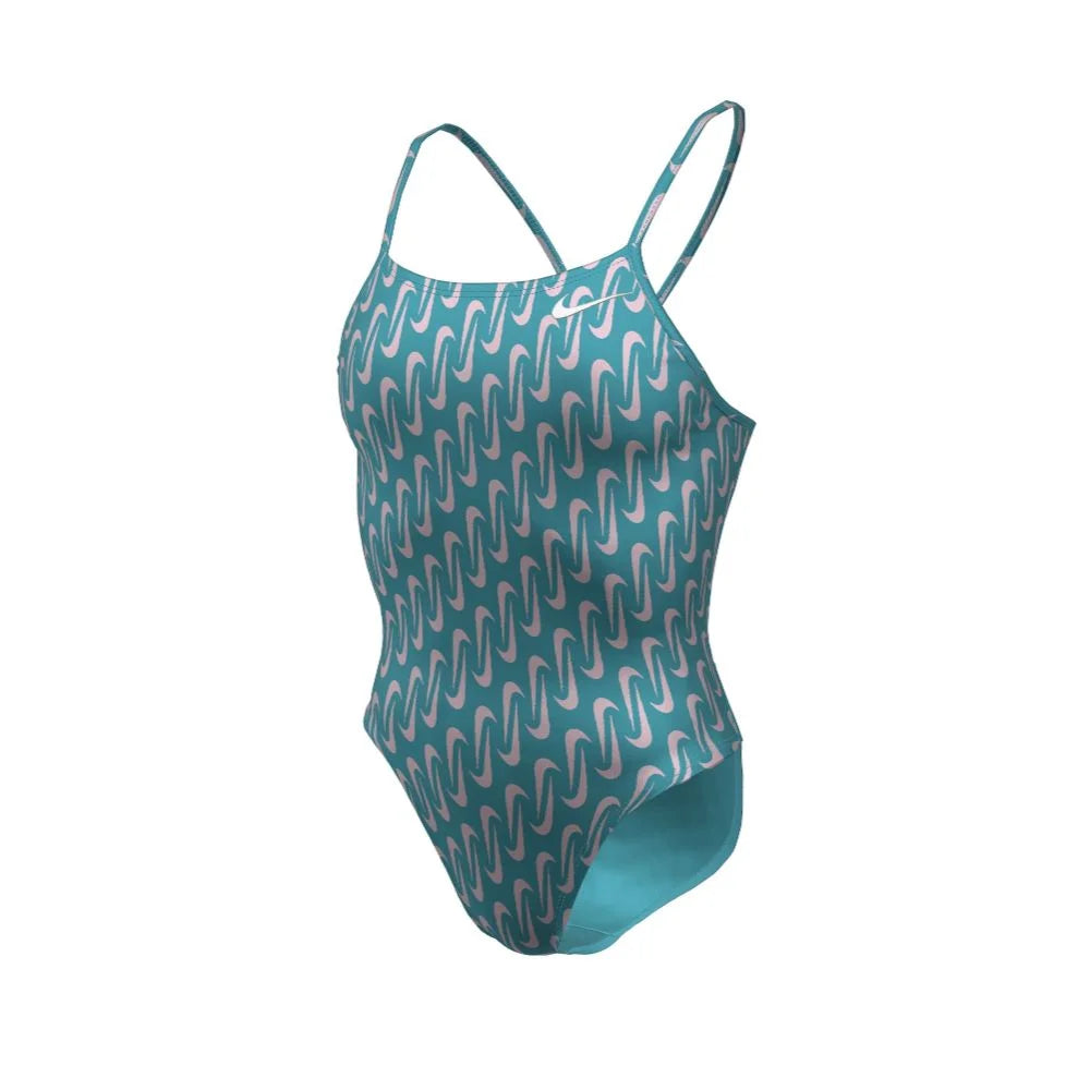 Nike Swim Women's Hydrastrong Multi Print Cutout One Piece
