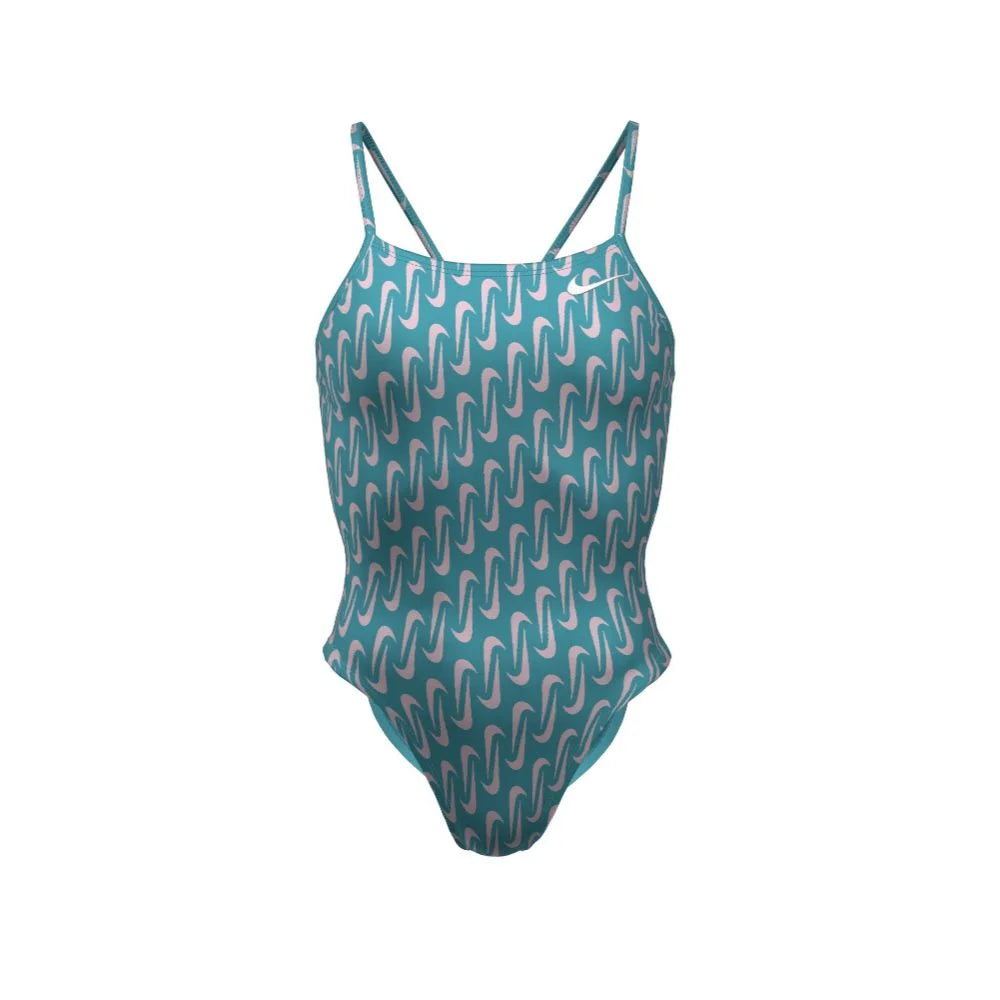 Nike Swim Women's Hydrastrong Multi Print Cutout One Piece