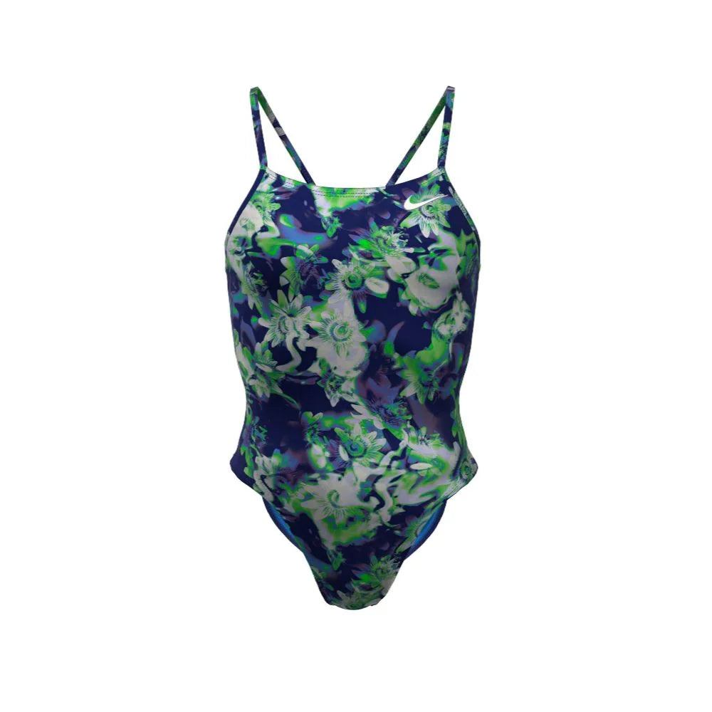 Nike Swim Women's Hydrastrong Multi Print Cutout One Piece