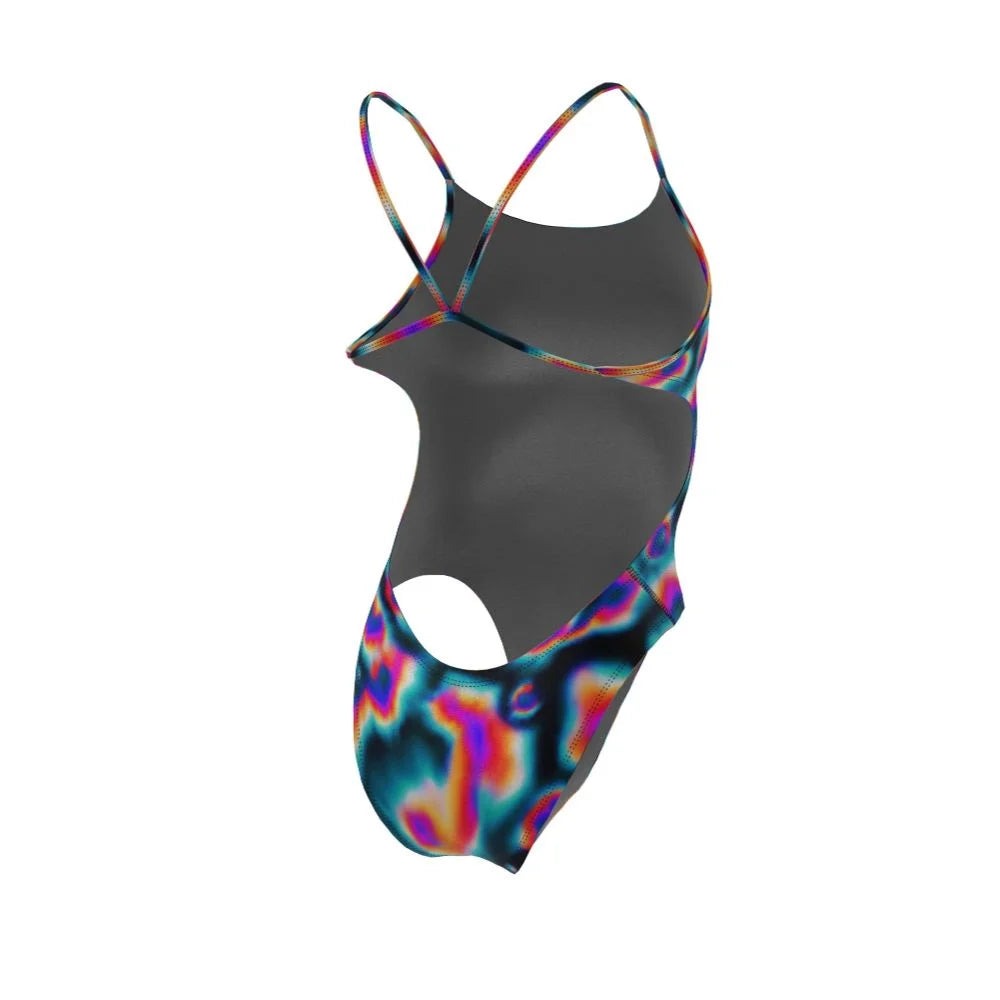 Nike Swim Women's Hydrastrong Multi Print Cutout One Piece