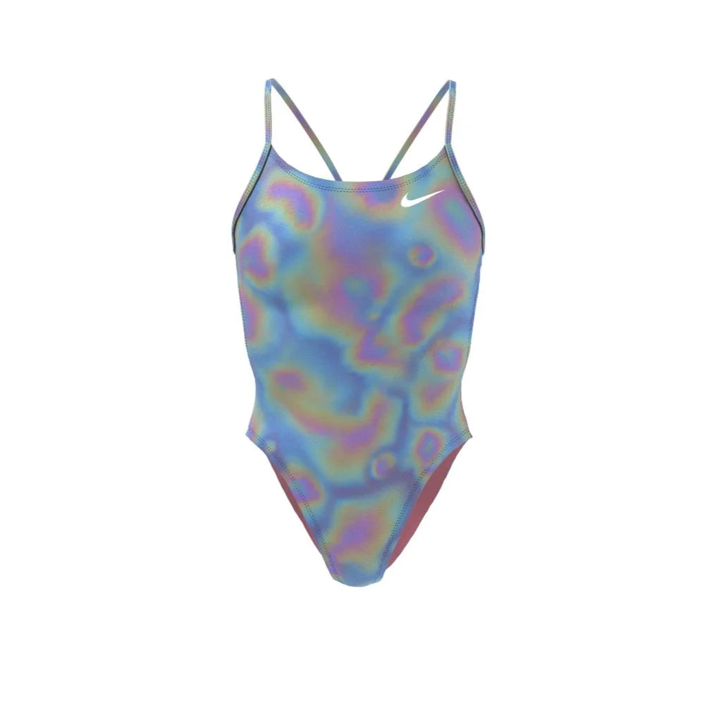 Nike Swim Women's Hydrastrong Multi Print Cutout One Piece