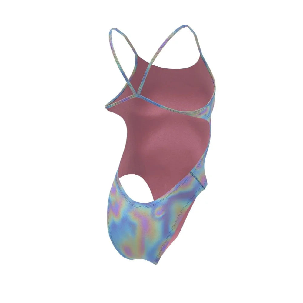 Nike Swim Women's Hydrastrong Multi Print Cutout One Piece