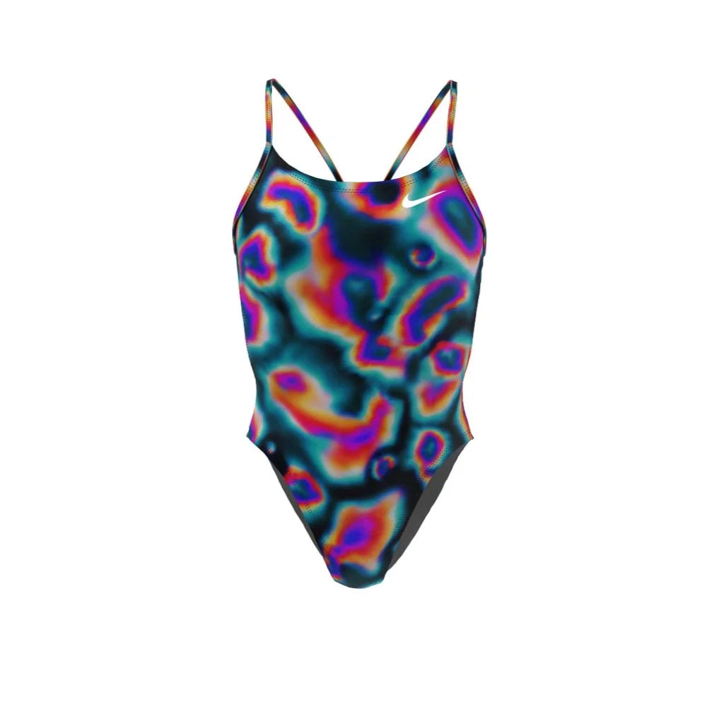 Nike Swim Women's Hydrastrong Multi Print Cutout One Piece