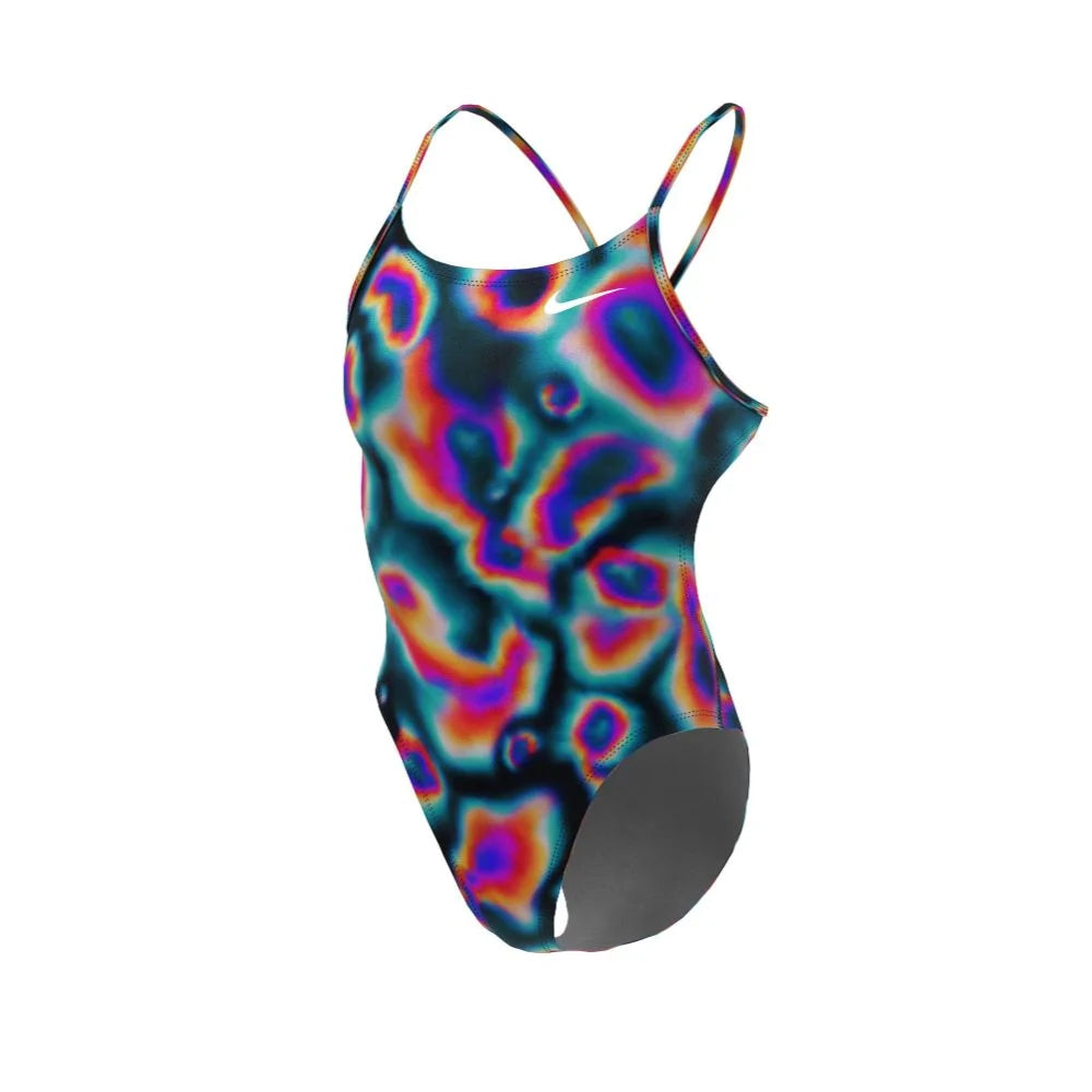 Nike Swim Women's Hydrastrong Multi Print Cutout One Piece